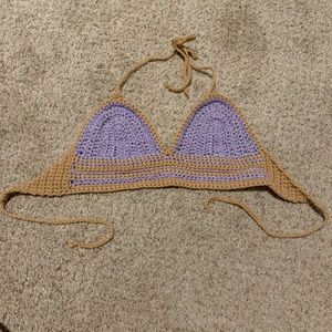 Crochet bikini top / crochet bralette